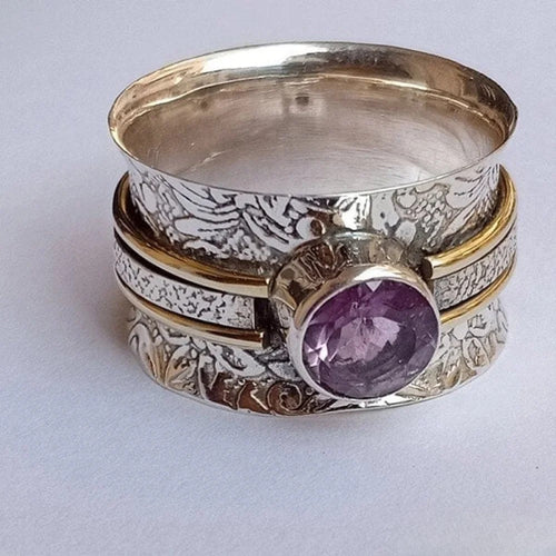 Ella | Elegant Bohemian Crystal Meditation Ring