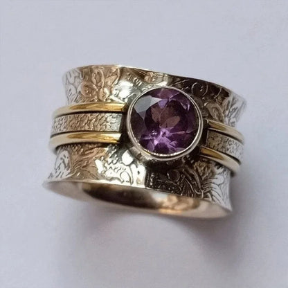 Ella | Elegant Bohemian Crystal Meditation Ring