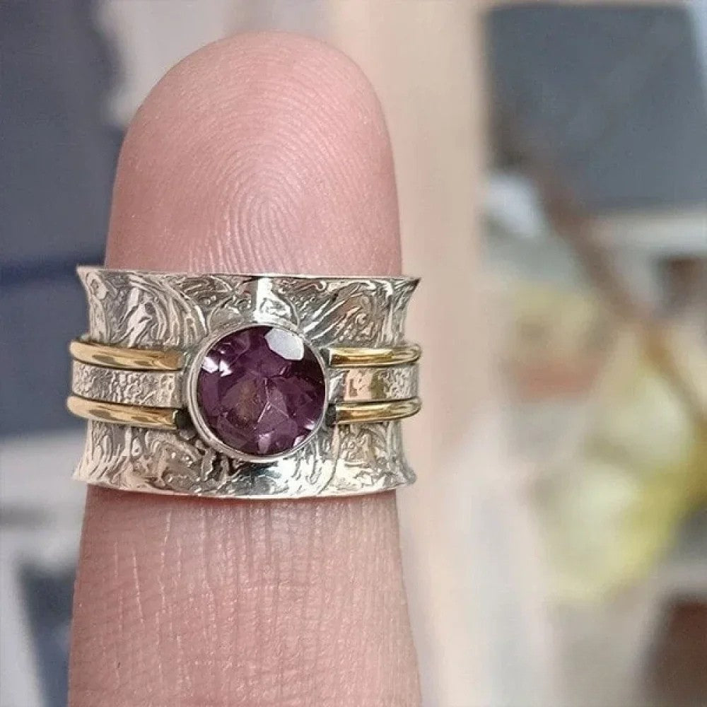 Ella | Elegant Bohemian Crystal Meditation Ring