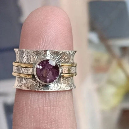 Ella | Elegant Bohemian Crystal Meditation Ring