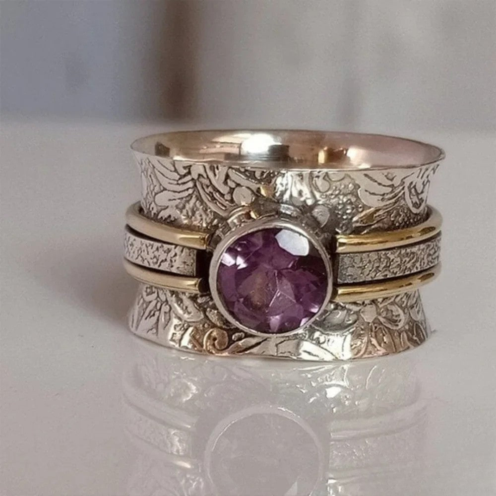Ella | Elegant Bohemian Crystal Meditation Ring