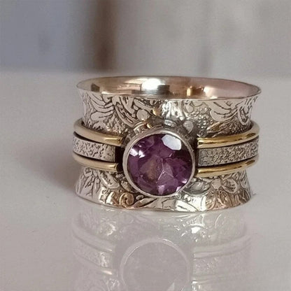 Ella | Elegant Bohemian Crystal Meditation Ring