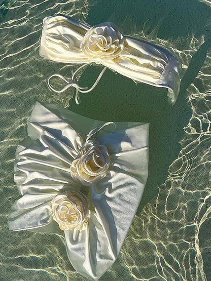 Ella | Elegant Floral High Cut Bikini Set