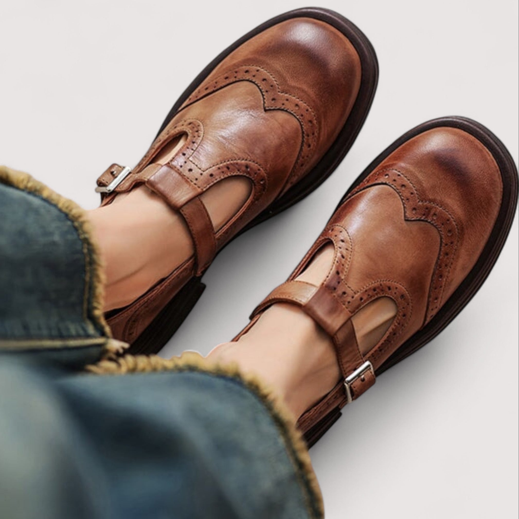 Ella | Elegant Premium Leather Mary Jane Shoes for Women