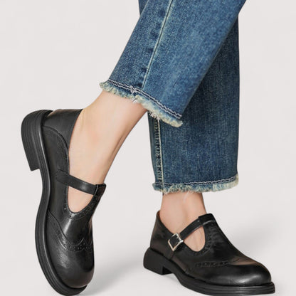 Ella | Elegant Premium Leather Mary Jane Shoes for Women