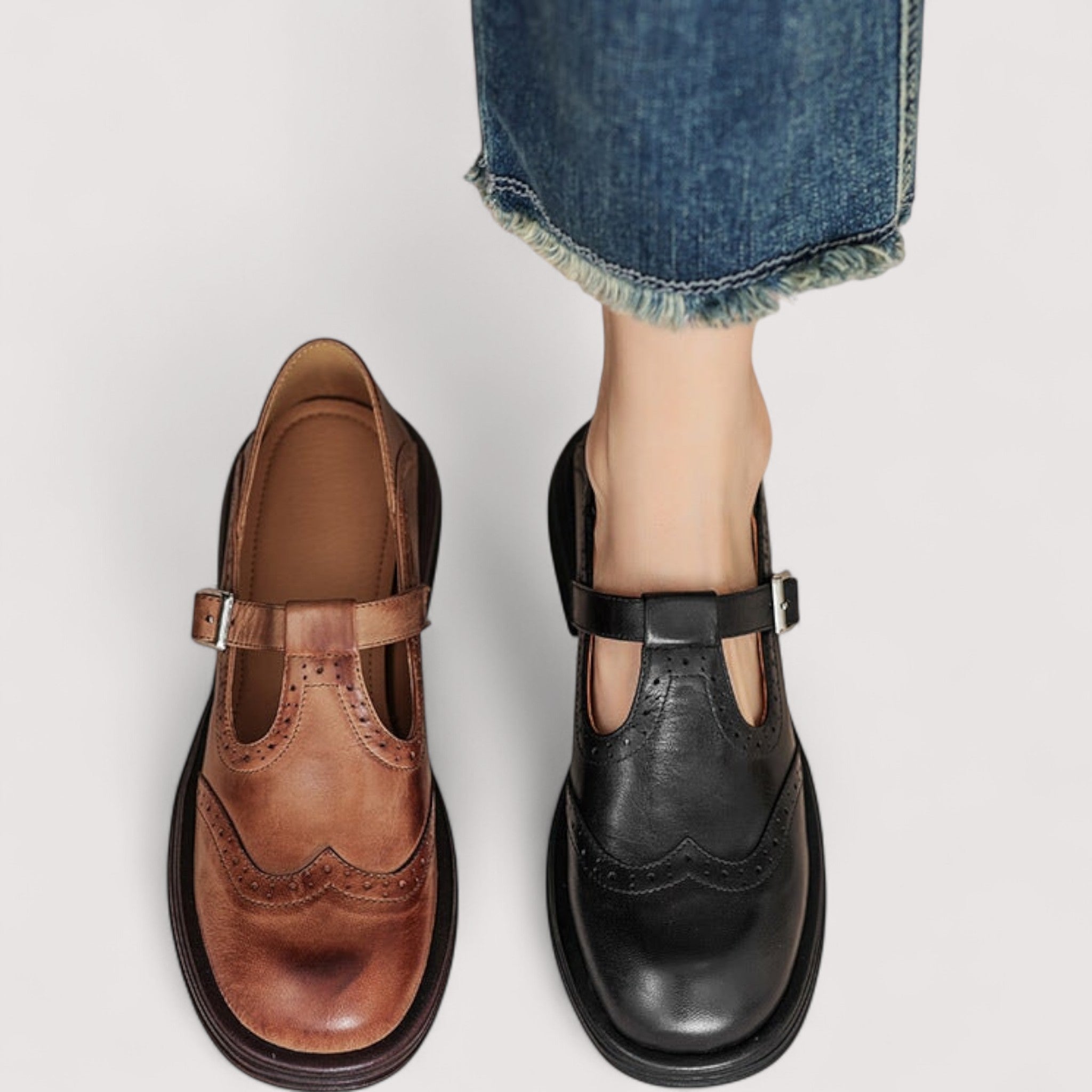 Ella | Elegant Premium Leather Mary Jane Shoes for Women
