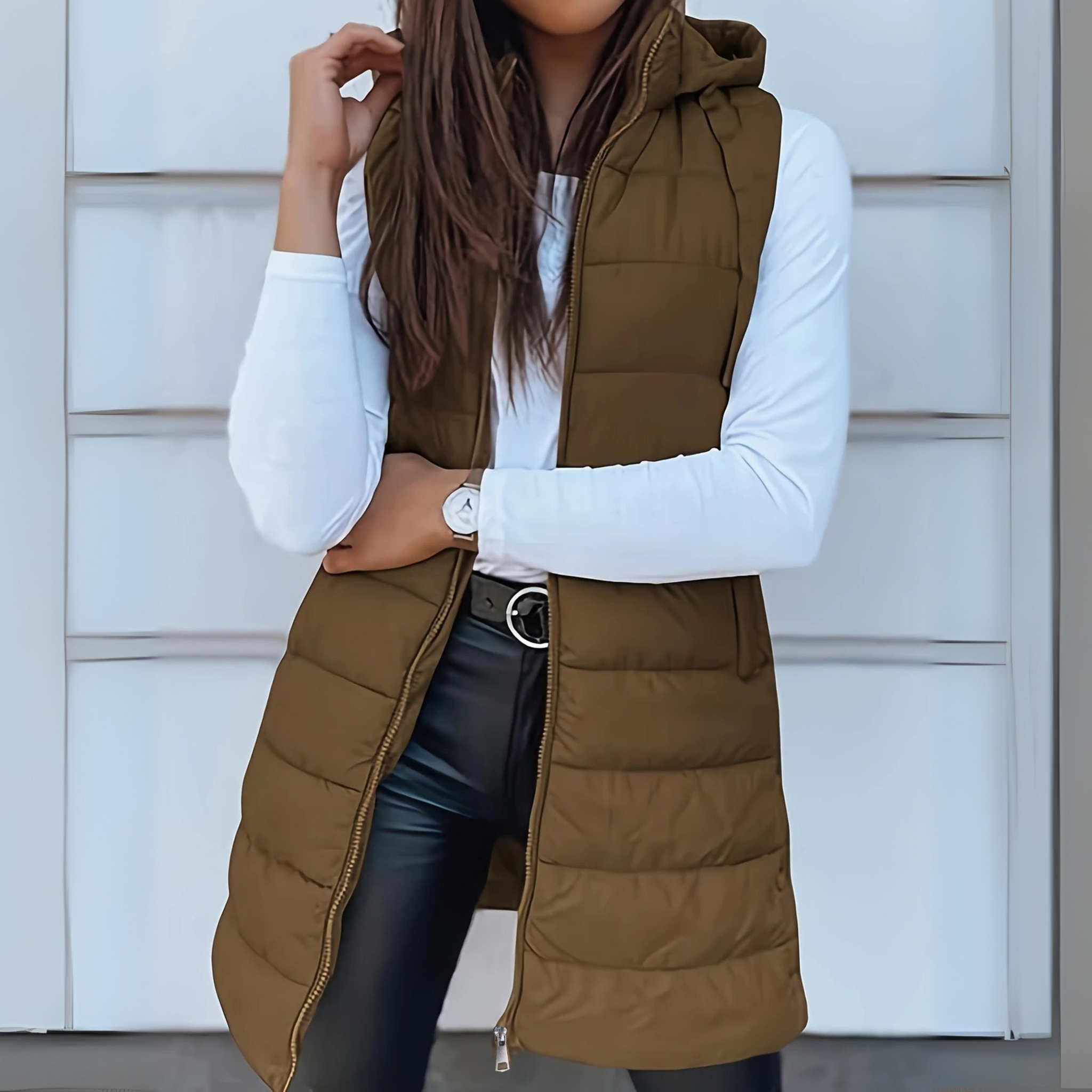 Ella | Lightweight Black Puffer Vest for Women
