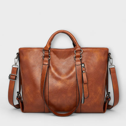 Ella | Spacious Elegant Leather Tote Bag