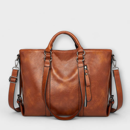 Ella | Spacious Elegant Leather Tote Bag