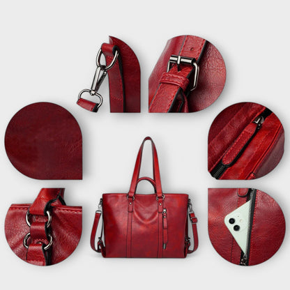 Ella | Spacious Elegant Leather Tote Bag