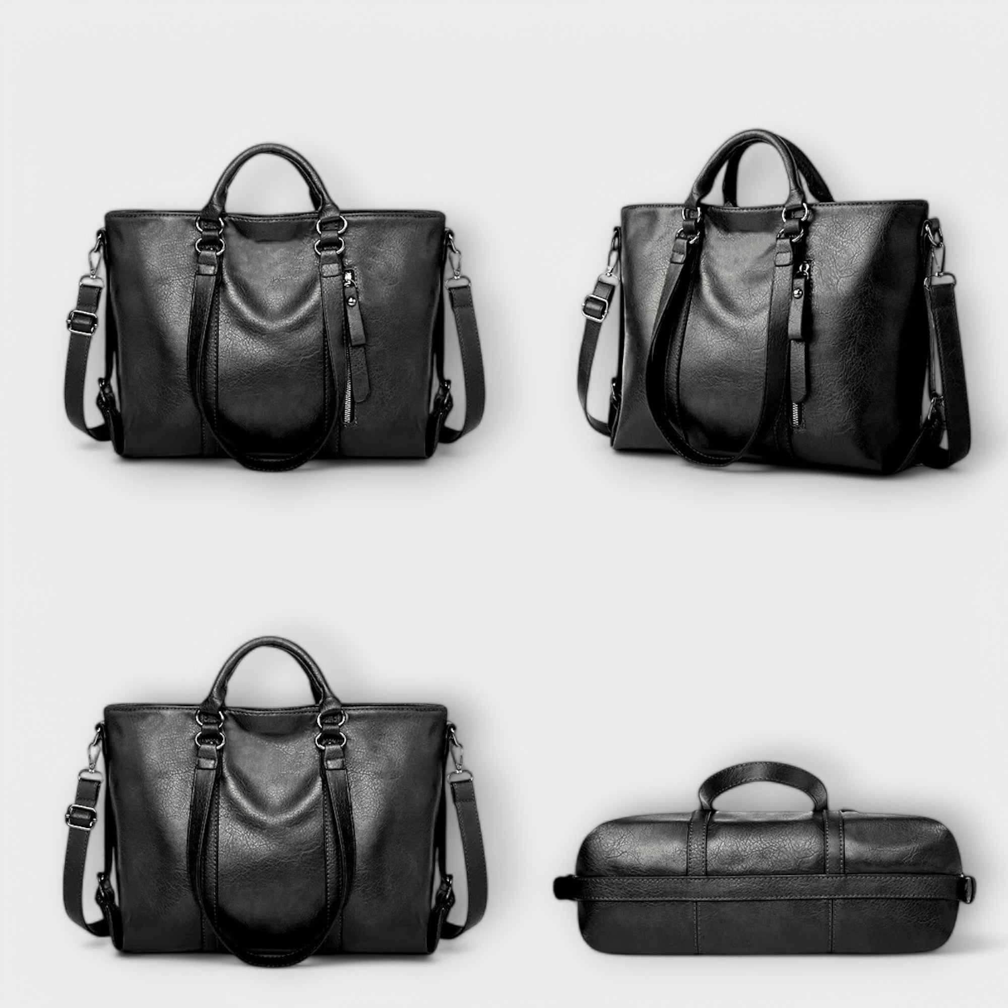 Ella | Spacious Elegant Leather Tote Bag