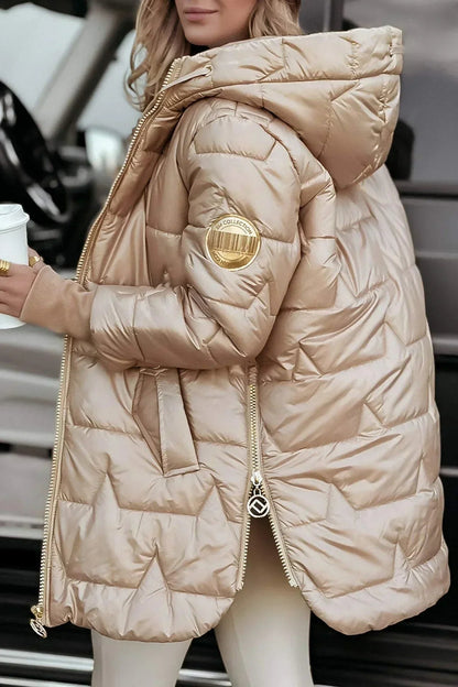 Ella | Stylish Long Puffer Jacket with Spacious Hood