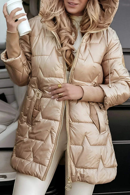 Ella | Stylish Long Puffer Jacket with Spacious Hood