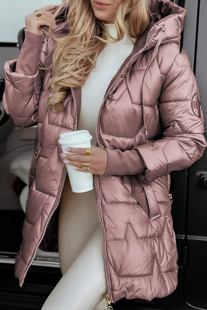 Ella | Stylish Long Puffer Jacket with Spacious Hood