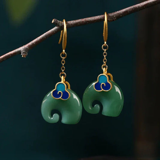 Ella | Unique Vibrant Elephant Earrings for Women