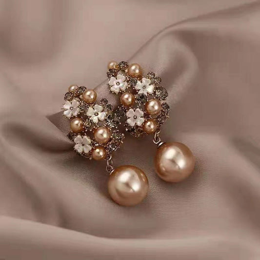 Floral Beaded Earrings