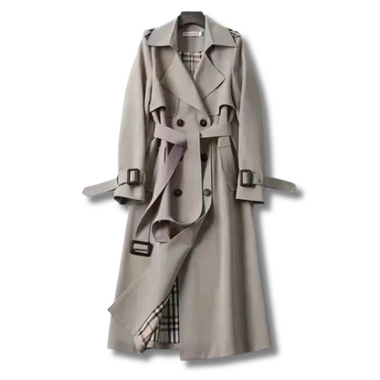 Emily | Chic Black Trench Coat for Women