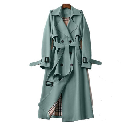 Emily | Chic Black Trench Coat for Women