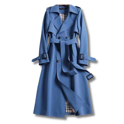 Emily | Chic Black Trench Coat for Women