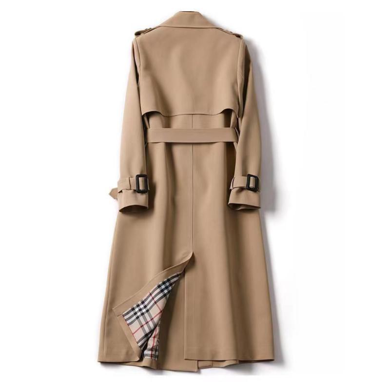 Emily | Chic Black Trench Coat for Women