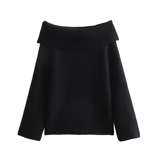 Emily | Cozy Chic Off Shoulder Knit Mini Dress