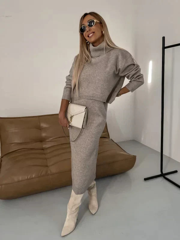 Emily | Cozy Elegant Knit Sweater Dress