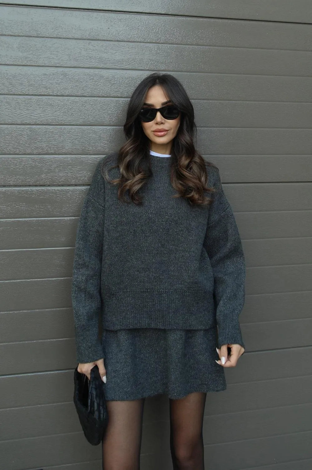Emily | Cozy Elegant Knit Sweater and Skirt Set