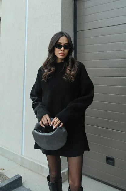 Emily | Cozy Elegant Knit Sweater and Skirt Set