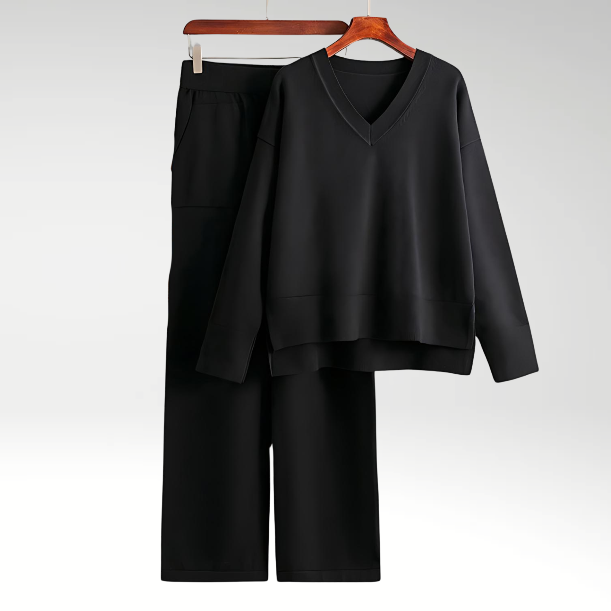 Emily | Cozy Relaxed V Neck Lounge Set