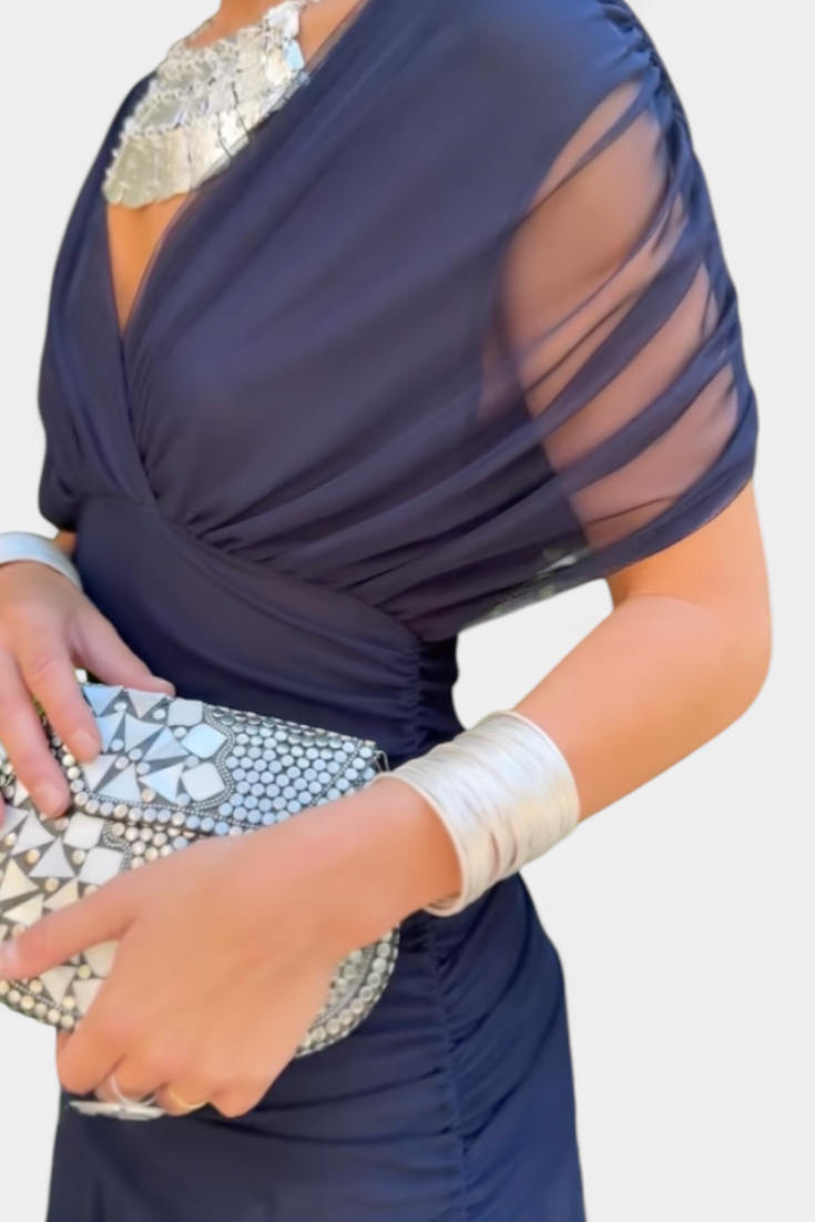 Emily | Elegant Off-Shoulder Plus Size Evening Dress