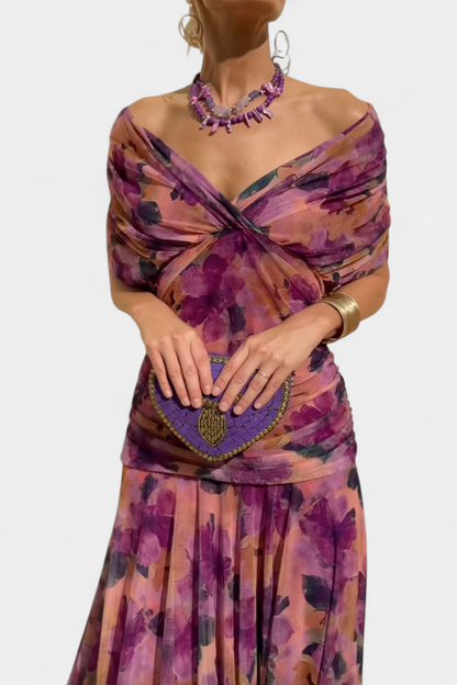 Emily | Elegant Off-Shoulder Plus Size Evening Dress