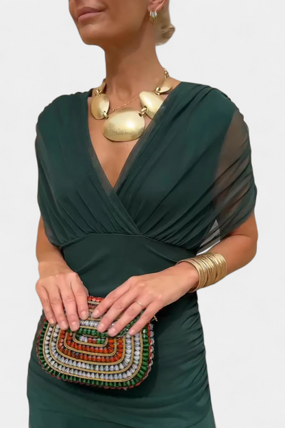Emily | Elegant Off-Shoulder Plus Size Evening Dress
