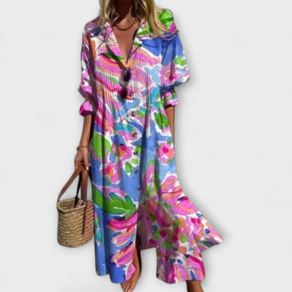 Emily | Flattering Floral Maxi Dress