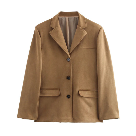 Emily | Stylish Vintage Brown Suede Jacket