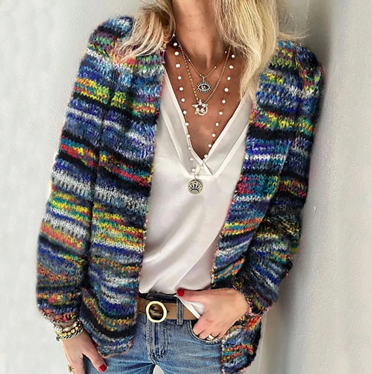 Emily | Vibrant Cozy Cardigan
