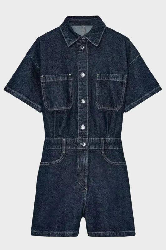 Emma | Casual Stylish Denim Utility Romper
