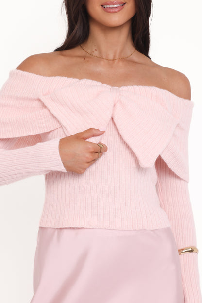 Emma | Charming Cozy Women's Sweater with Off Shoulder Design