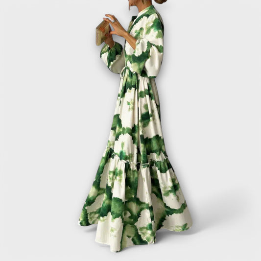 Emma | Chic Floral Long Sleeve Maxi Dress for Women