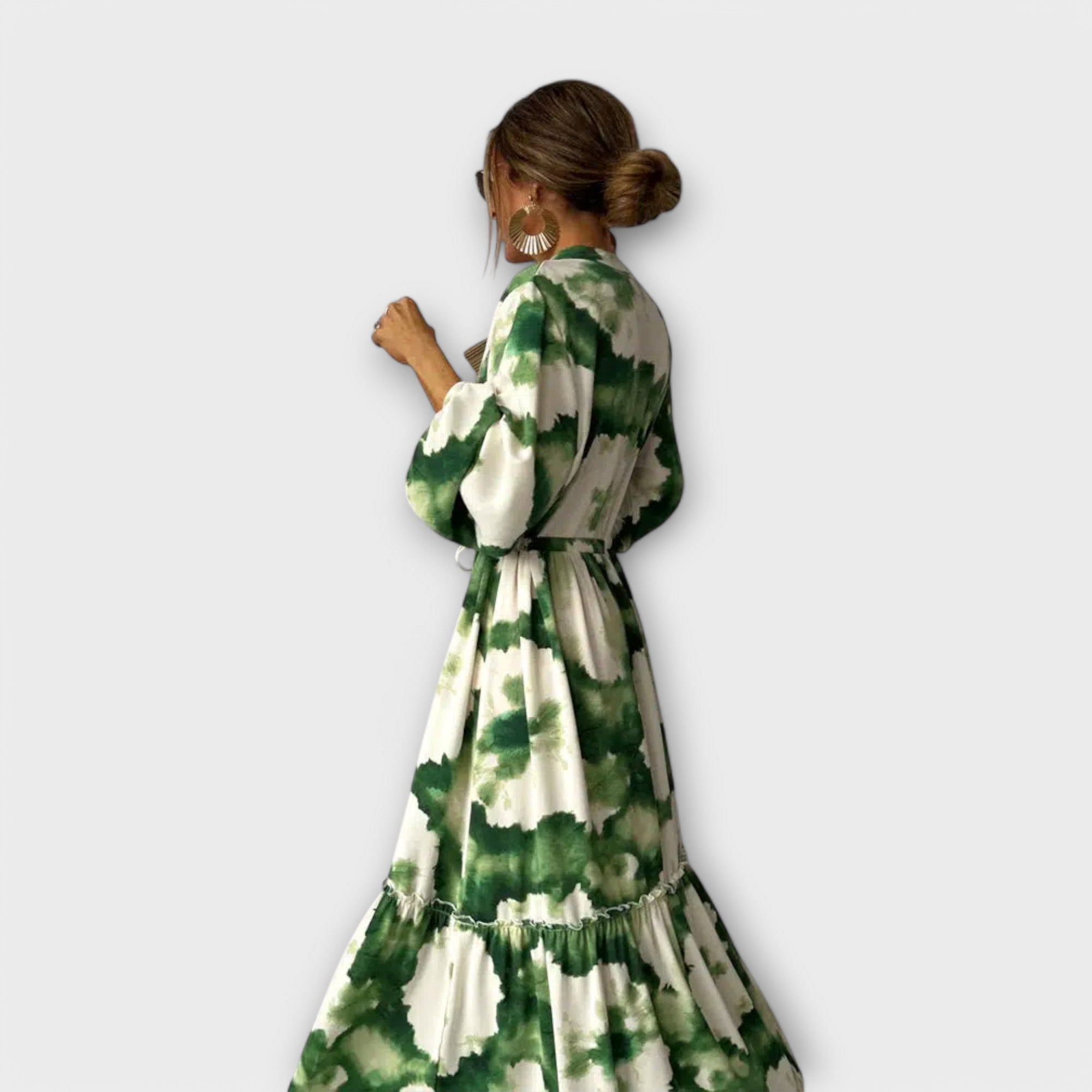 Emma | Chic Floral Long Sleeve Maxi Dress for Women