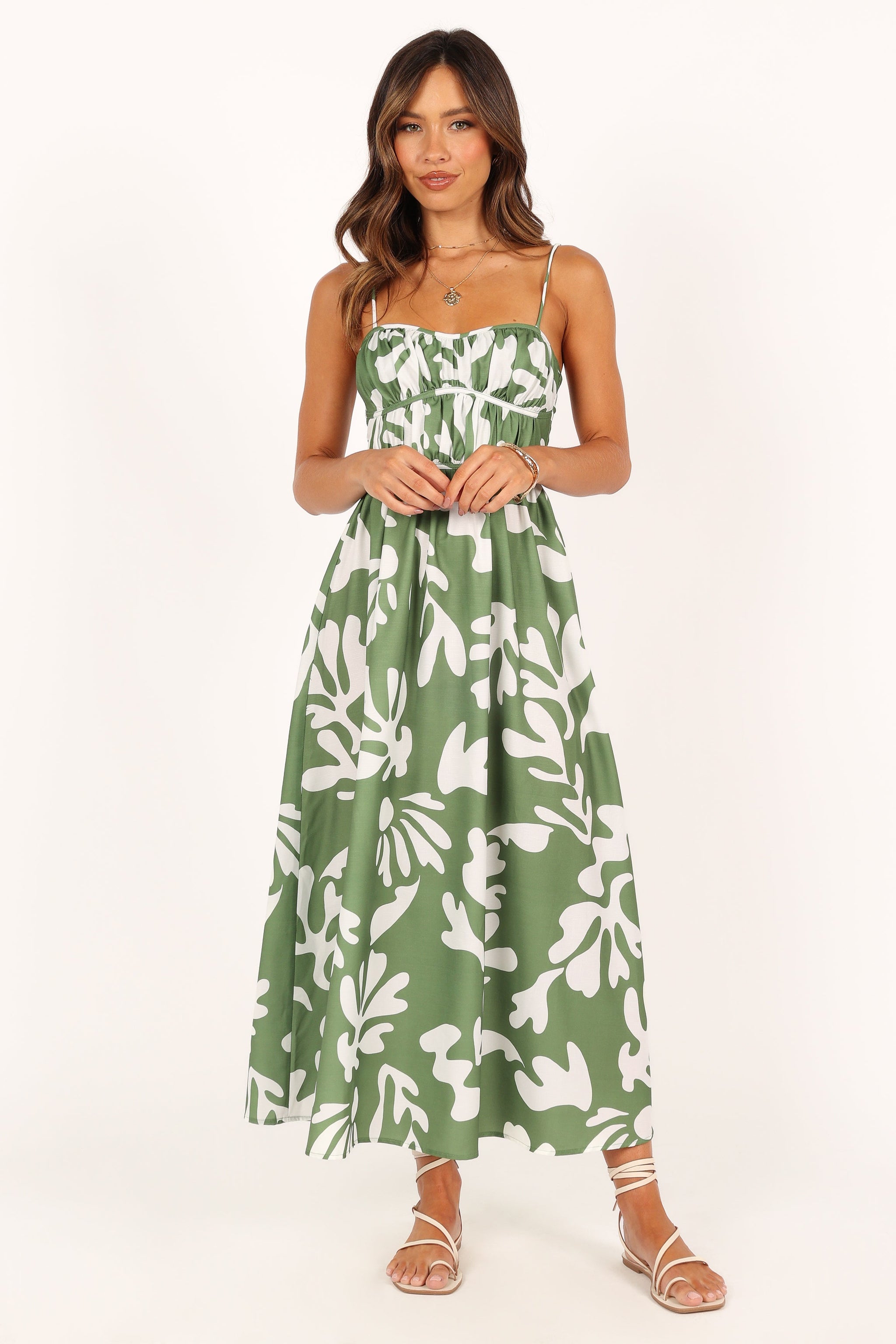 Emma | Chic Sweetheart Midi Wedding Guest Dress
