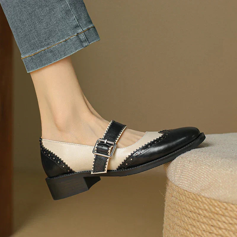 Emma | Classic Stylish Leather Mary Janes