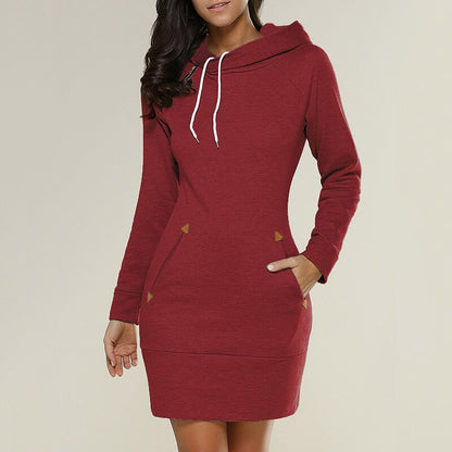 Emma | Cozy Casual Hooded Mini Dress