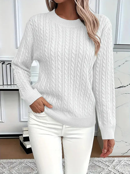 Emma | Cozy Classic Cable Knit Jumper