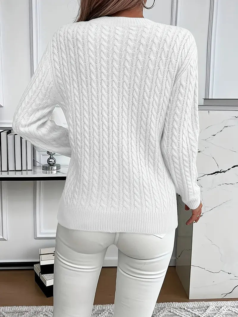 Emma | Cozy Classic Cable Knit Jumper