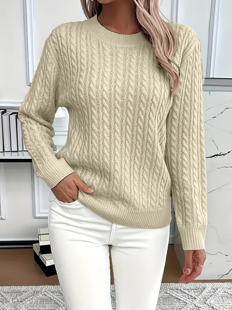 Emma | Cozy Classic Cable Knit Jumper