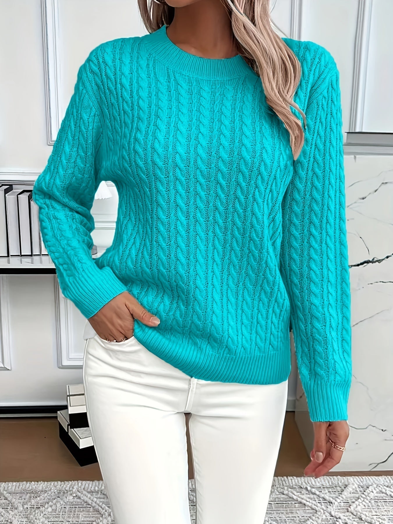 Emma | Cozy Classic Cable Knit Jumper