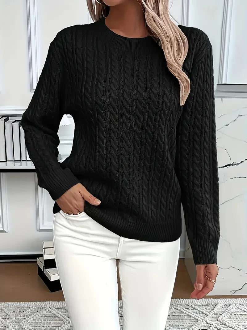 Emma | Cozy Classic Cable Knit Jumper
