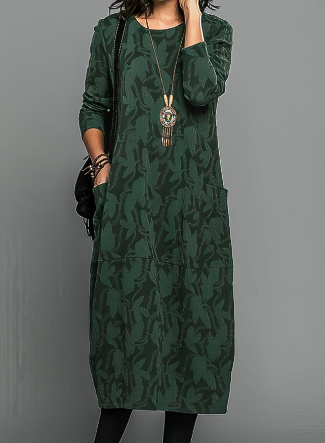 Emma | Cozy Elegant Plus Size Winter Maxi Dress