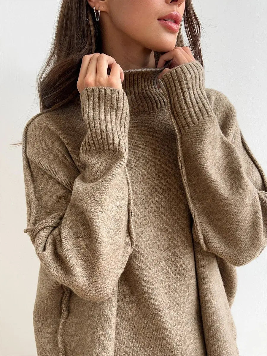 Emma | Cozy High-Neck Knit Lounge Set