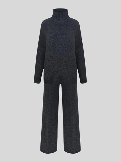 Emma | Cozy High-Neck Knit Lounge Set